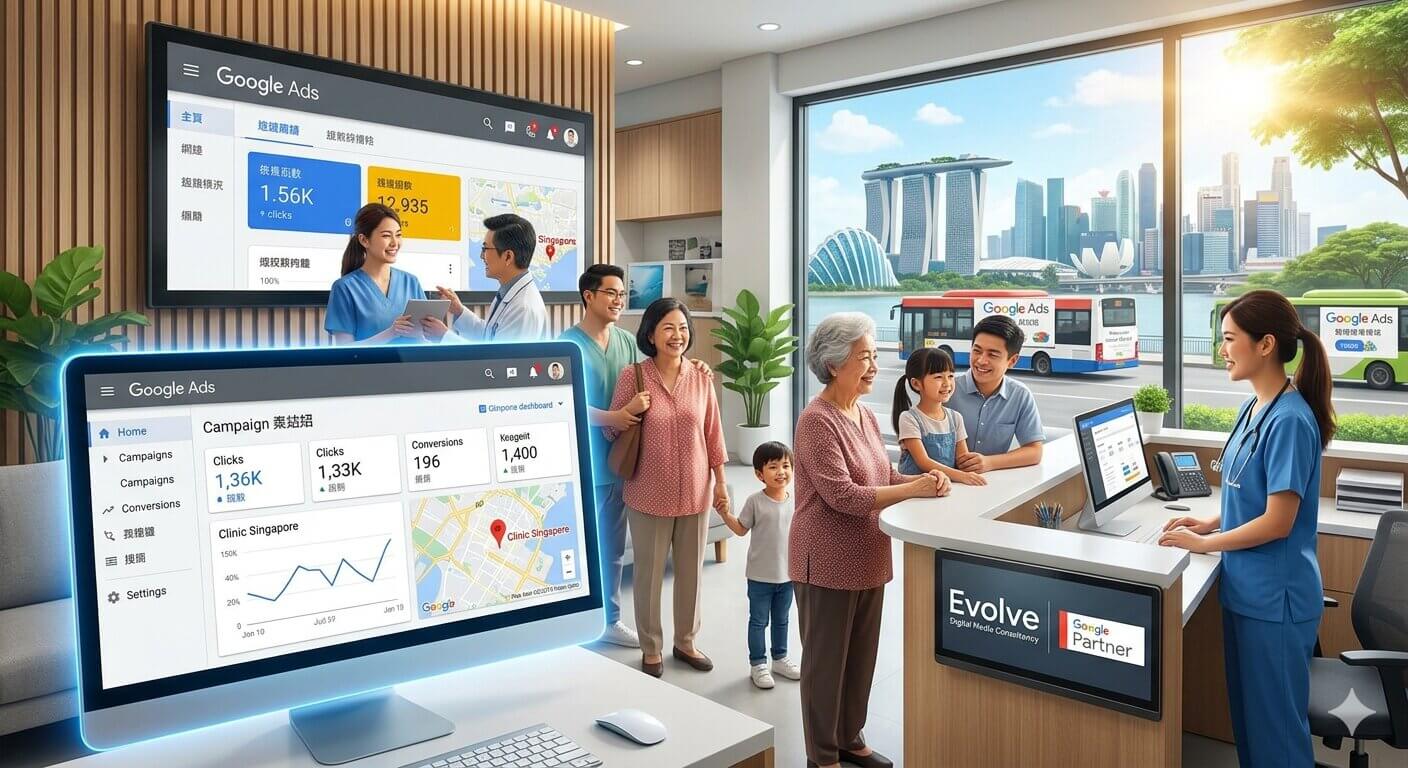 Google Ads clinic marketing strategy in Singapore for healthcare, GP, dental and specialist clinics