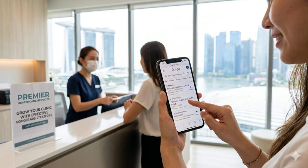 Google Ads for clinics in Singapore helping medical clinics generate patient leads and appointment bookings